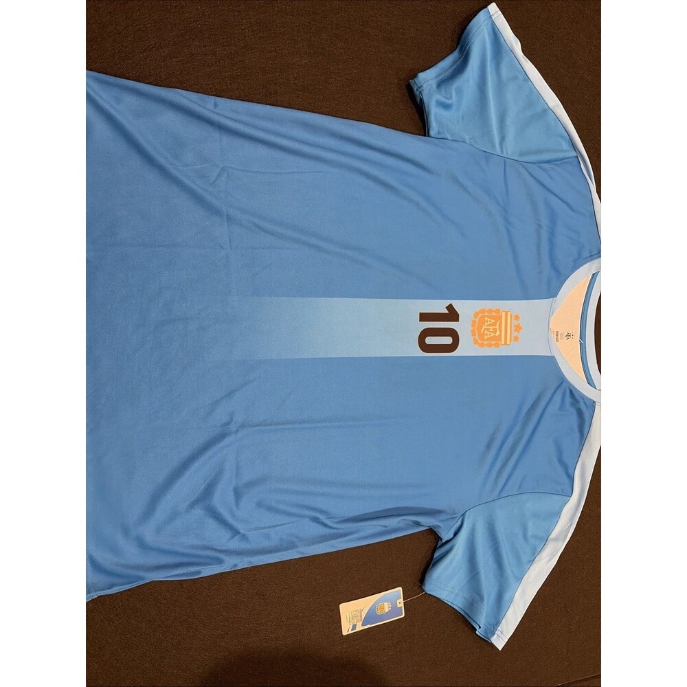 NWT AFA Argentina 10 Lionel Messi Size XXL Official Team Shop Blue Soccer Jersey